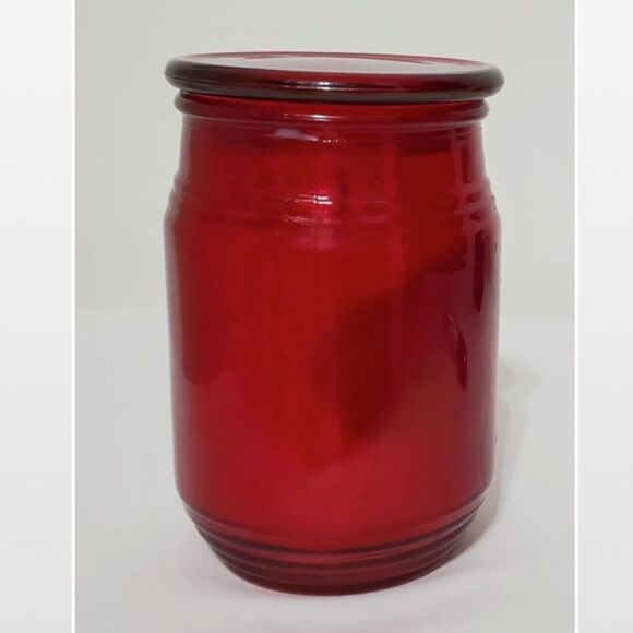 New Ashland Candle Jar Red Peppermint Bark Scent Home NWT Single Wick - Picture 9 of 13